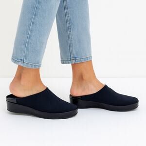 Donald J Pliner Rexana Black Patent Leather Mule Sandals Size 8 M Women’s Wedge